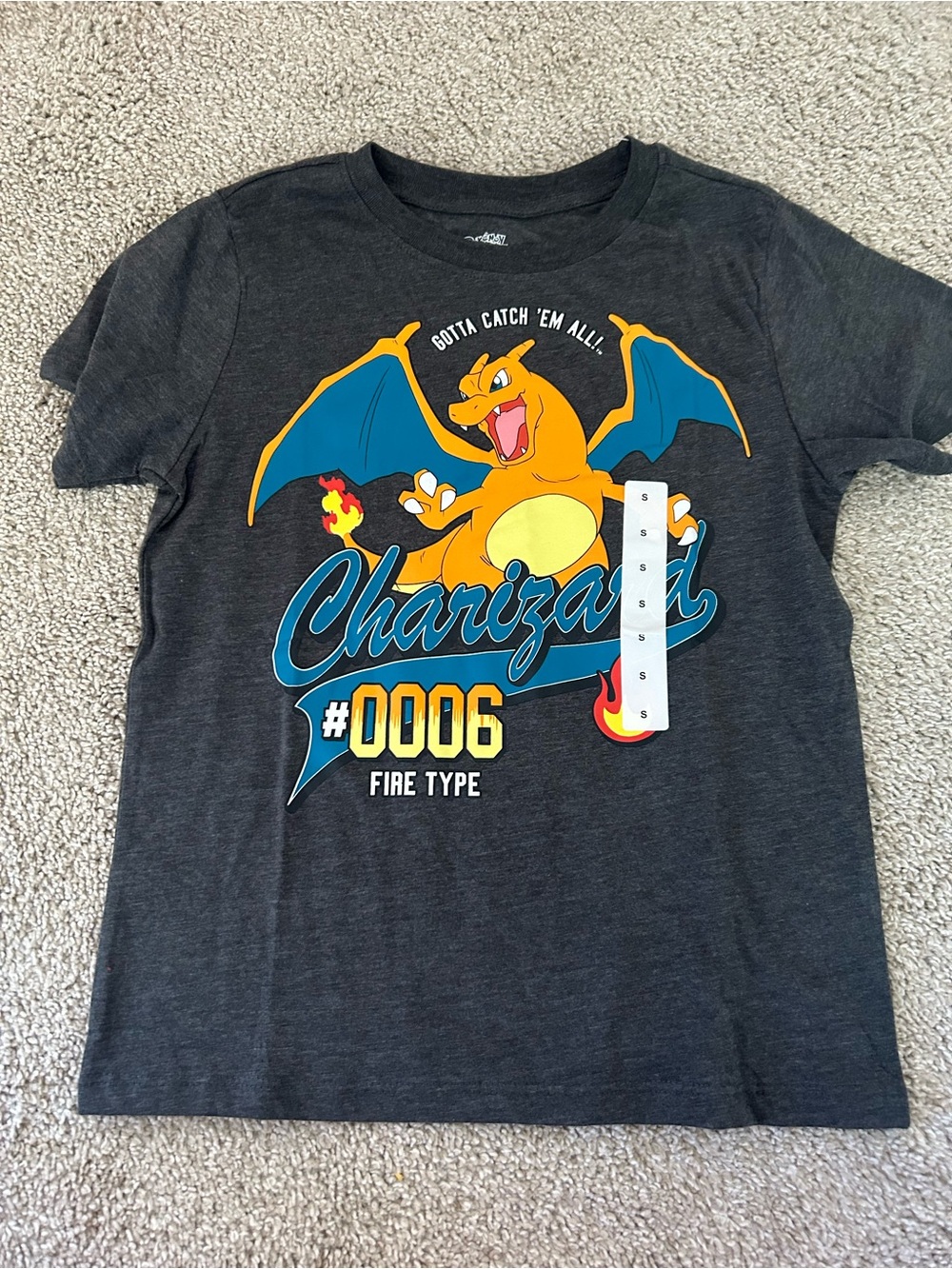 Pokemon Charizard Fire Type T-Shirt NWT
